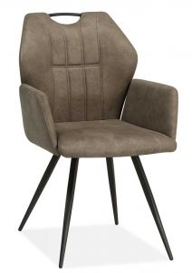 Armstoel Flare microvezelstof taupe