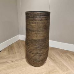 Kruik Keramiek XXL Oldenzaal D30H70CM goud - bruin