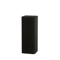 Zuil ALURIO mat zwart vierkant 80cm