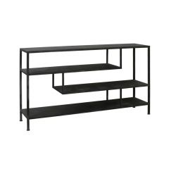 Sidetable YLAYA antiek zwart 140cm
