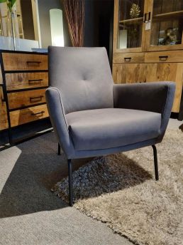 Fauteuil Emmen microvezel antraciet