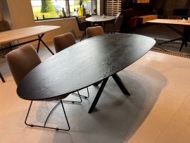 Eetkamertafel organisch druppel eiken