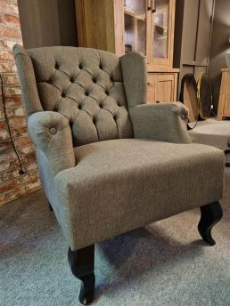 Oorfauteuil Beatrix stof taupe