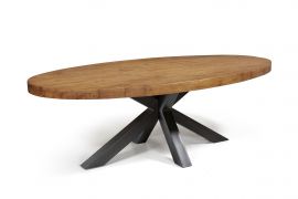 Eettafel Apeldoorn Ovaal 220x120cm teak