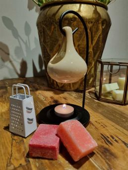 Geurbrander druppel cadeauset wit