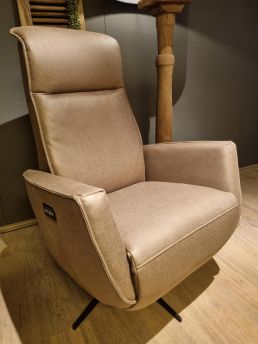 Relaxfauteuil Holten Microleder Taupe