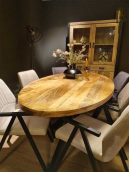Ovale mango hout eettafel Actie 190cm