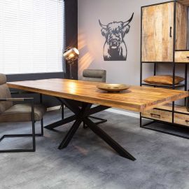 Langwerpige mango hout eettafel Hengelo 180x90cm