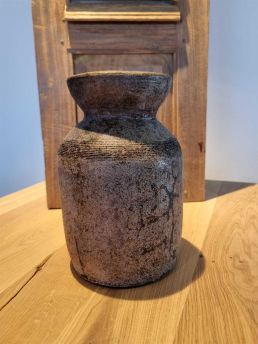 Bloempot Keramiek rustiek chocowhite 25x16x16cm