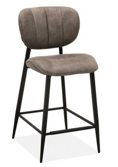 Barstoel Amazone microvezelstof taupe