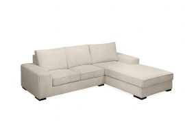 Hoekbank Dronten 3L+Ottomane Microvezelstof