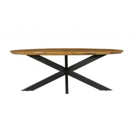 Eetkamertafel Brandy ovaal mango naturel 210cm
