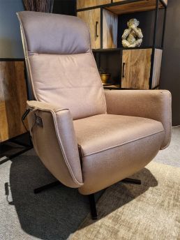 Sta-op stoel Hellendoorn Microleder Taupe