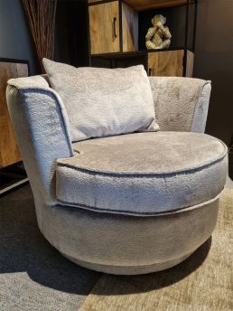 Enschede bijzetstoel circle teddystof 95cm