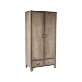 Bergkast Fence 2-Deurs metaal vintage 90x50x185 cm