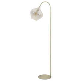 Vloerlamp 45x28x160cm Rakel antiek brons smoke