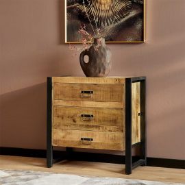 Ladenkast Boaz mangohout naturel 80cm