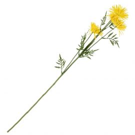 Kunstbloem Japanse chrysant 71cm geel
