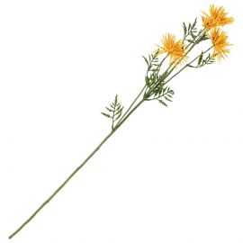 Kunstbloem Japanse chrysant 71cm oranje