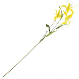 Kunstbloem tijgerlelie 100cm geel