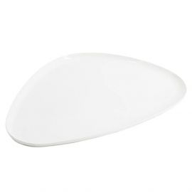 Metalen dienblad organisch wit marble