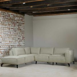 Zwolle hoekbank Mito beige Ottomane-3