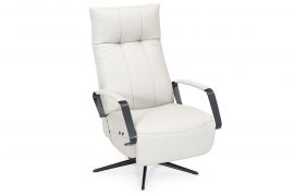 Relaxfauteuil Bentelo Leder elektrisch verstelbaar
