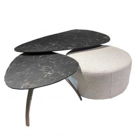 Salontafel Organic HPL Ovaal 50x65cm