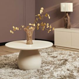 Salontafel Mosi 70cm rond mangohout zandkleur