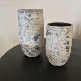 Keramiek Vaas Zutphen D19H30CM grijs