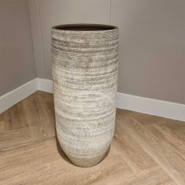 Keramiek XXL Vaas Borne D30H70CM taupe