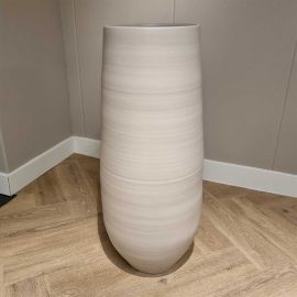 Keramiek XXL Vaas Almelo D38H90CM beige