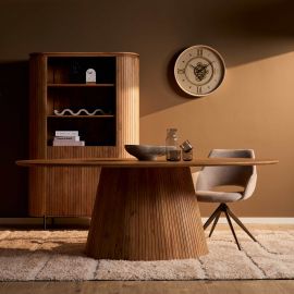 Eettafel Solana mangohout naturel ovaal 210cm