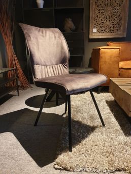 Stoel Spirit Velvet Antraciet