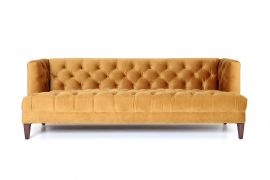 Vogue 3-zitsbank Velvet Oker