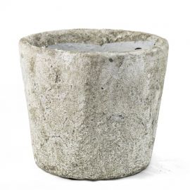 Aardewerk potje beton 16x16x14
