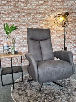 Relaxfauteuil Borculo Antraciet elektrisch 2m