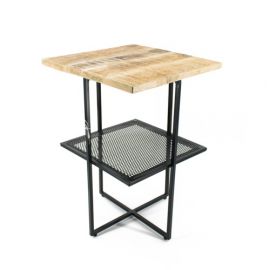 Bijzettafel mango naturel 40x40x58