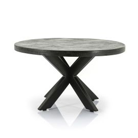 Salontafel Steven 70cm rond mango dark