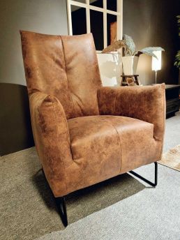 Sluit een verzekering af kroon dump Maurits fauteuil Hoog Draaibaar African Leather