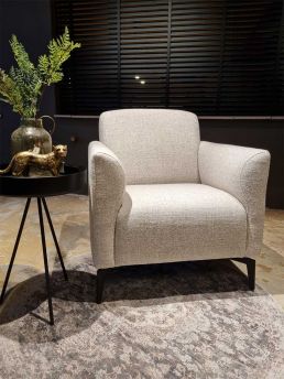 Fauteuil Markelo stof beige