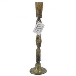Kaarsenstandaard metaal goud 27cm