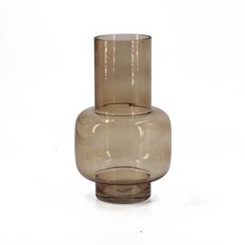 Glazen vaas roest 20cm