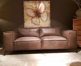 Hengelo 3-zitsbank Vintage Leder 235cm