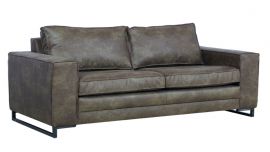 Nova 3-zitsbank 220cm microleder Bull 18