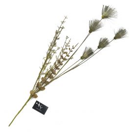 Decoratietak kunstbloem witte kwasten