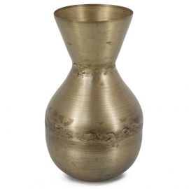 Metalen vaas goud 22cm