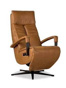 Relaxfauteuil Haaksbergen Microleder Cognac