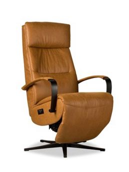 Relaxfauteuil Eibergen Microleder Cognac